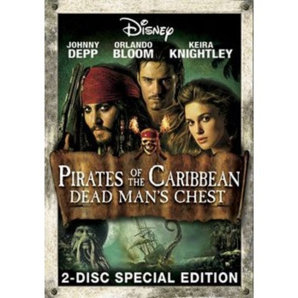 Pirates Of The Caribbean Dead Mans Chest 2006 Johnny Depp 2 Disc DVD